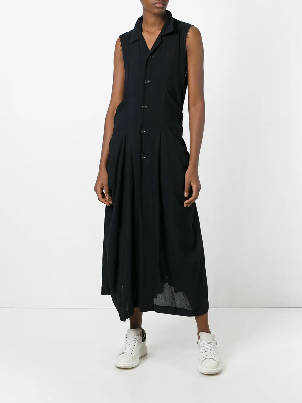 Comme Des Garcons Femme Comme Des Garçons Robe-chemise Drapée 4 Comme Des Garcons Femme Comme Des Garçons Robe-chemise Drapée – Image 2
