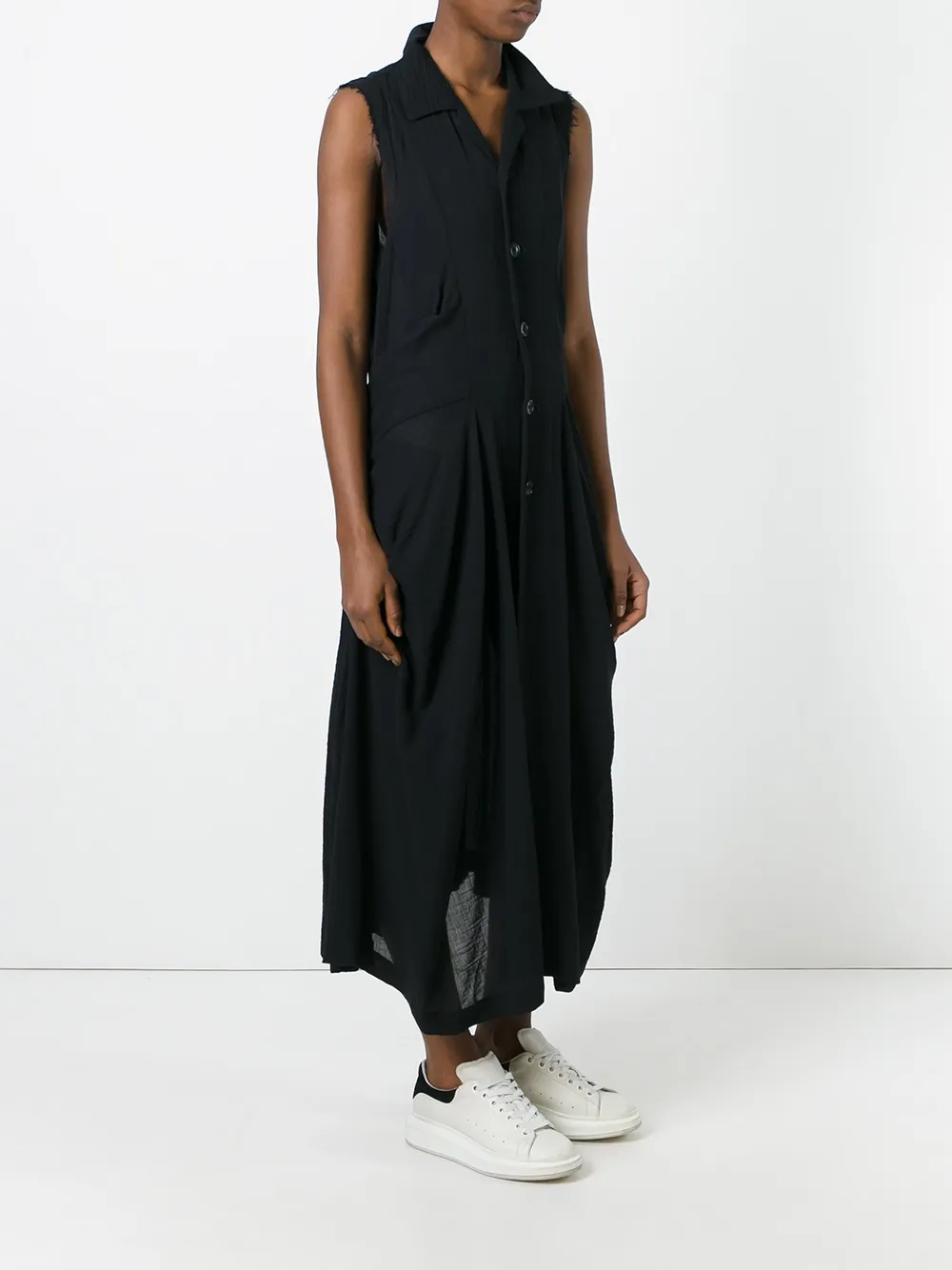 Comme Des Garcons Femme Comme Des Garçons Robe-chemise Drapée 5 Comme Des Garcons Femme Comme Des Garçons Robe-chemise Drapée – Image 3