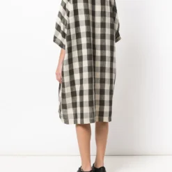 Femme Issey Miyake Robe Oversize à Col Bénitier Et Carreaux 11 Femme Issey Miyake Robe Oversize à Col Bénitier Et Carreaux -Promos Féerie Jupe Boutique 12199774 10448057 1000