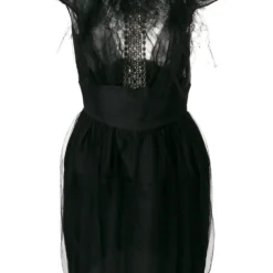 Femme Valentino Garavani Robe à Taille Marquée Et Détails En Tulle