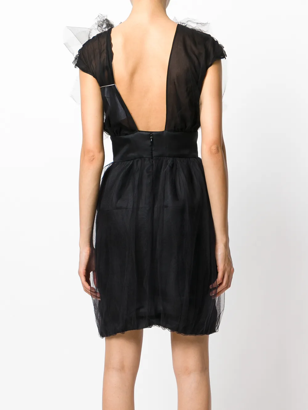 Femme Valentino Garavani Robe à Taille Marquée Et Détails En Tulle 6 Femme Valentino Garavani Robe à Taille Marquée Et Détails En Tulle – Image 4