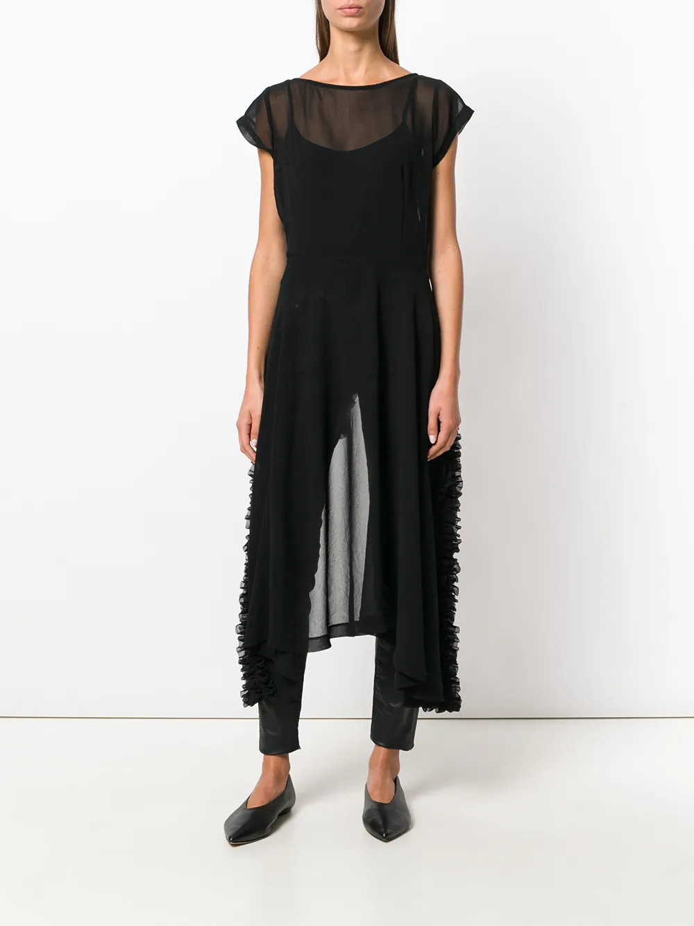 Comme Des Garcons Femme Comme Des Garçons Robe Asymétrique à Volants 4 Comme Des Garcons Femme Comme Des Garçons Robe Asymétrique à Volants – Image 2