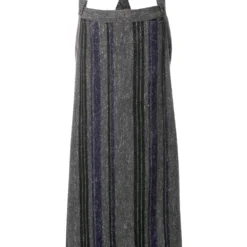 Femme Yohji Yamamoto Robe Droite à Bretelles Et Rayures