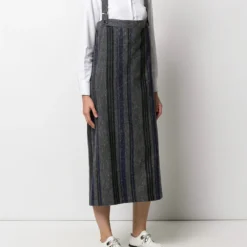 Femme Yohji Yamamoto Robe Droite à Bretelles Et Rayures 10 Femme Yohji Yamamoto Robe Droite à Bretelles Et Rayures -Promos Féerie Jupe Boutique 12375688 11181528 1000