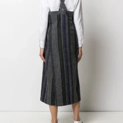 Femme Yohji Yamamoto Robe Droite à Bretelles Et Rayures 11 Femme Yohji Yamamoto Robe Droite à Bretelles Et Rayures -Promos Féerie Jupe Boutique 12375688 11181529 1000