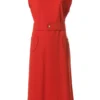 COURREGES Femme Courrèges Robe à Col Bateau Et Taille Ceinturée