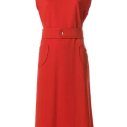 COURREGES Femme Courrèges Robe à Col Bateau Et Taille Ceinturée