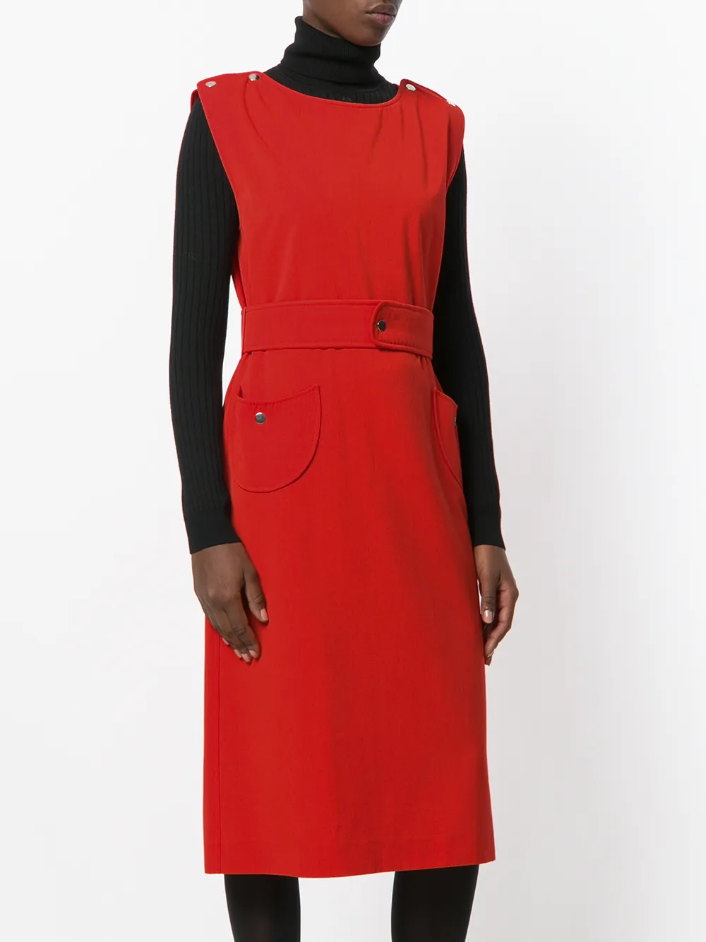 COURREGES Femme Courrèges Robe à Col Bateau Et Taille Ceinturée 5 COURREGES Femme Courrèges Robe à Col Bateau Et Taille Ceinturée – Image 3