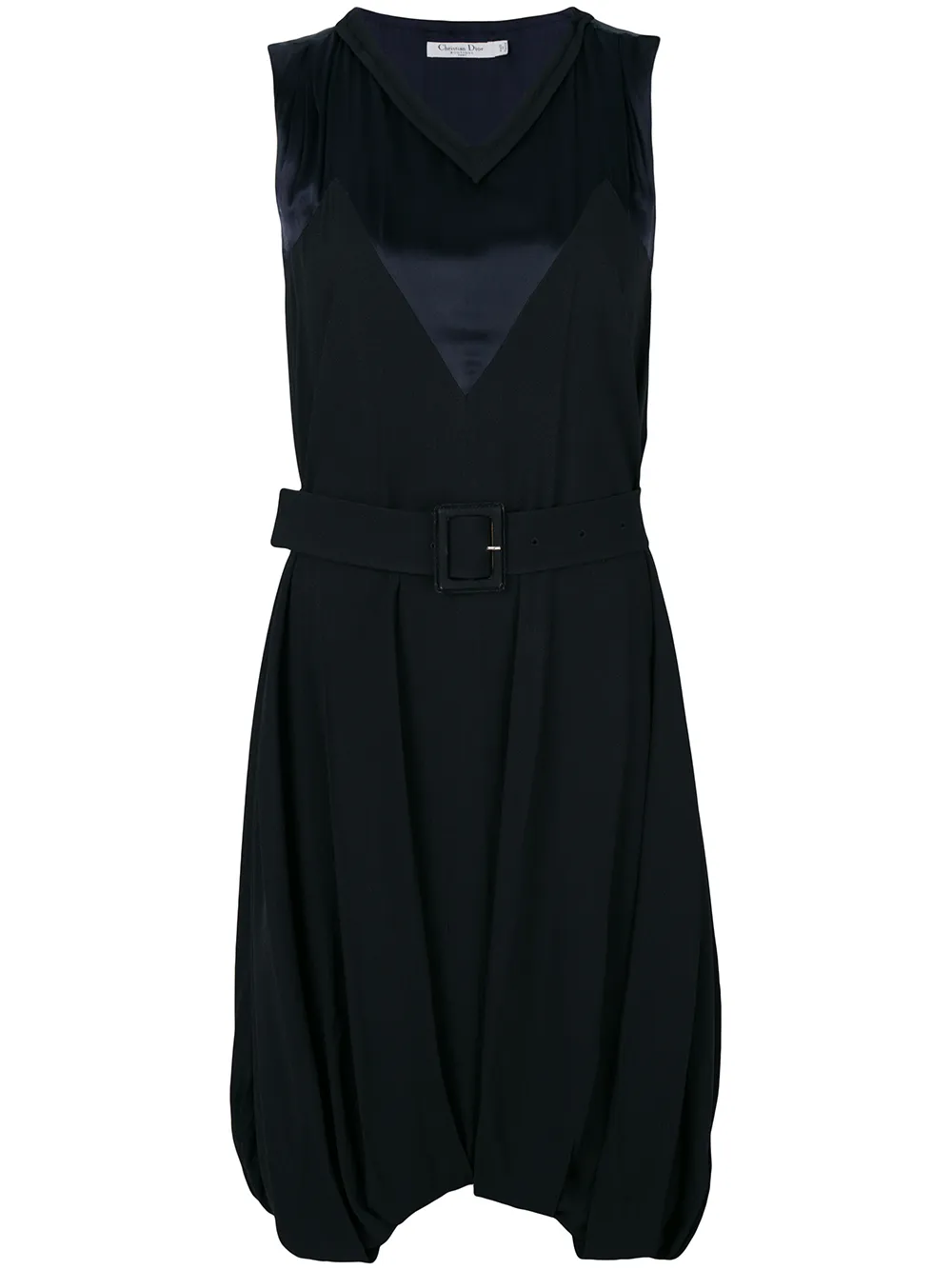 Femme Christian Dior Robe Sans Manches à Taille Ceinturée Pre-owned 3 Femme Christian Dior Robe Sans Manches à Taille Ceinturée Pre-owned