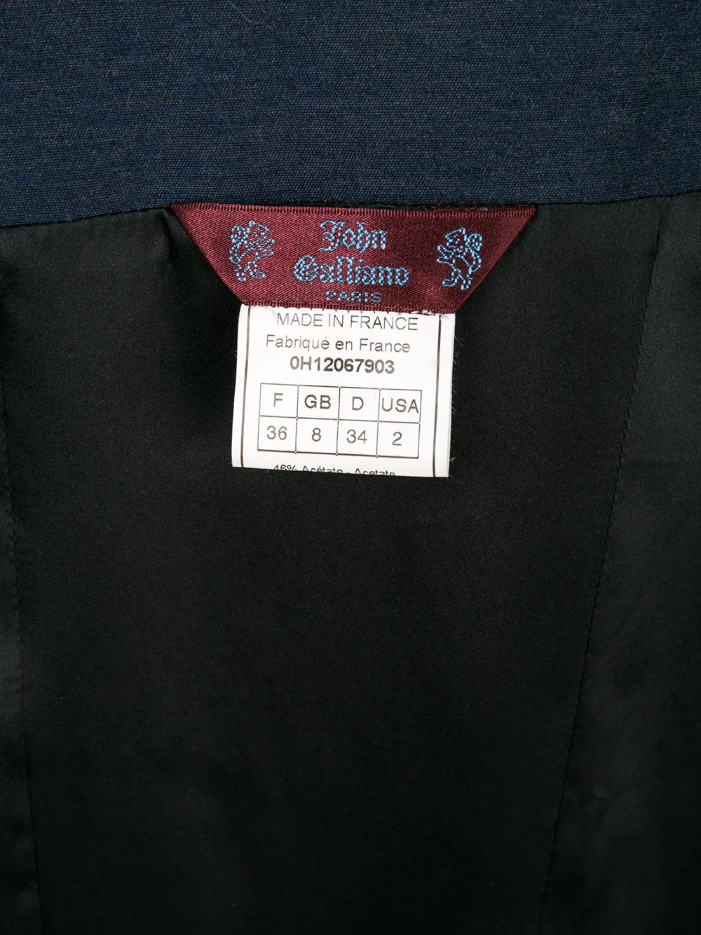 Femme John Galliano Robe à Empiècements Texturé 8 Femme John Galliano Robe à Empiècements Texturé – Image 6