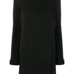 Femme CHANEL Robe Droite à Détails Nervurés