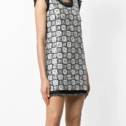 Femme CHANEL Robe En Maille Brodée De Sequins 9 Femme CHANEL Robe En Maille Brodée De Sequins -Promos Féerie Jupe Boutique 12920655 13445641 1000