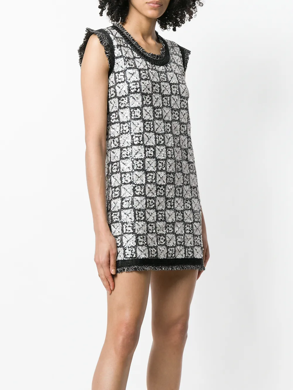 Femme CHANEL Robe En Maille Brodée De Sequins 5 Femme CHANEL Robe En Maille Brodée De Sequins – Image 3