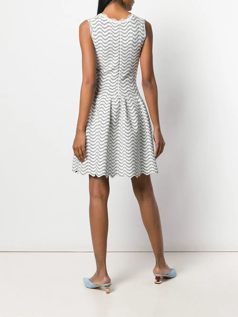 ALAIA Femme Alaïa Robe évasée à Imprimé Géométrique 6 ALAIA Femme Alaïa Robe évasée à Imprimé Géométrique – Image 4