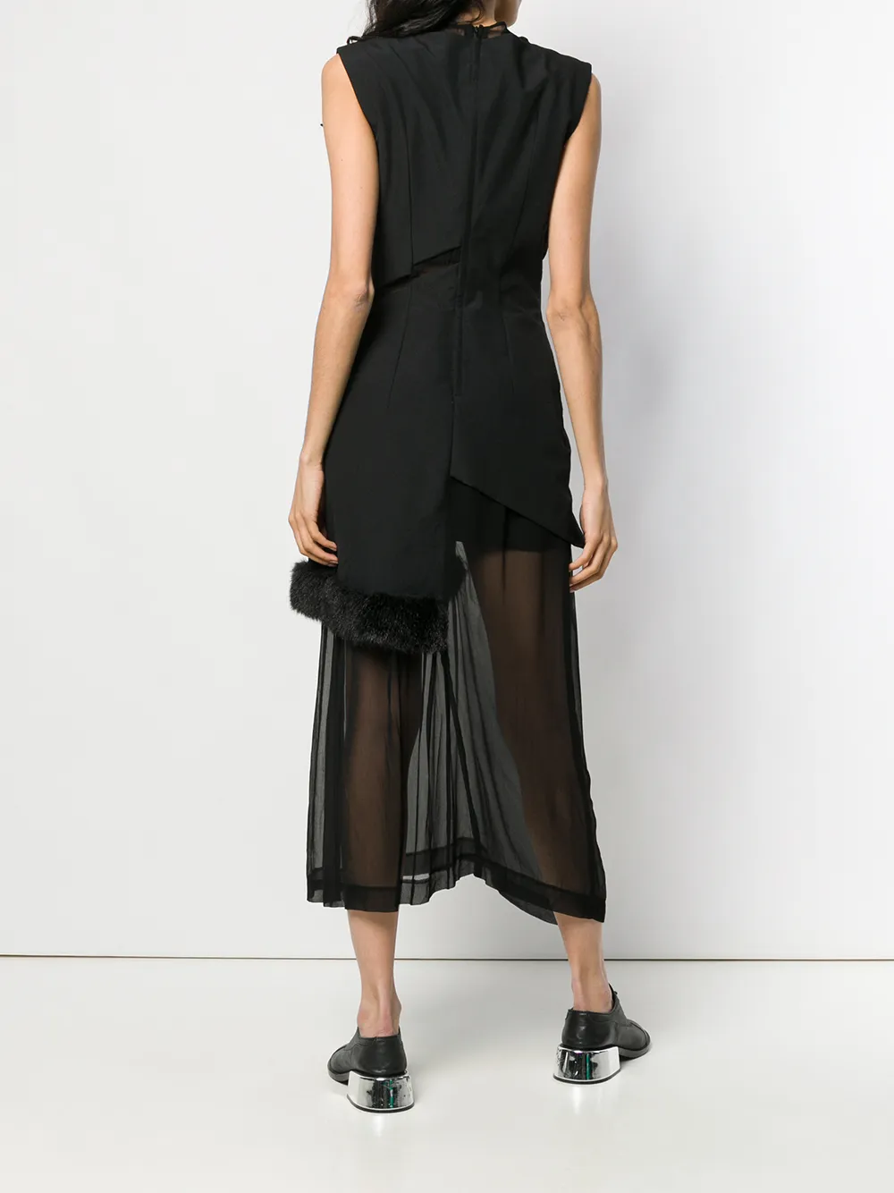 Comme Des Garcons Femme Comme Des Garçons Robe à Design Superposé 6 Comme Des Garcons Femme Comme Des Garçons Robe à Design Superposé – Image 4