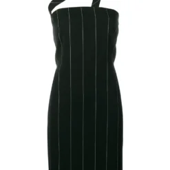 Femme Versace Robe Courte à Fines Rayures