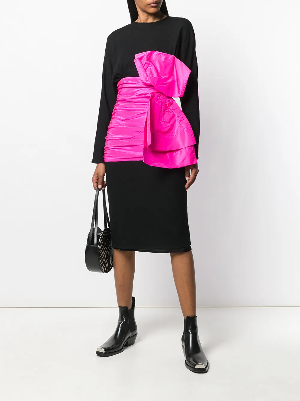 Femme Rewind Vintage Affairs Robe Mi-longue à Nœud Superposé 4 Femme Rewind Vintage Affairs Robe Mi-longue à Nœud Superposé – Image 2