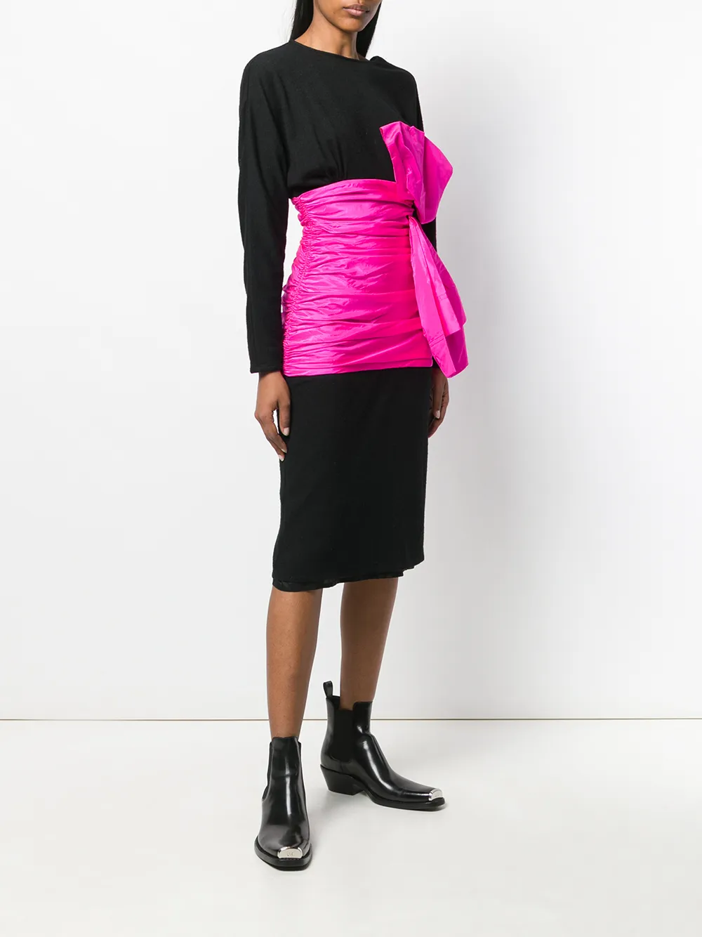 Femme Rewind Vintage Affairs Robe Mi-longue à Nœud Superposé 5 Femme Rewind Vintage Affairs Robe Mi-longue à Nœud Superposé – Image 3