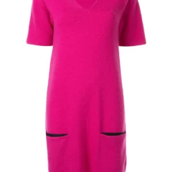 Femme Hermès Robe En Maille à Manches Courtes Pre-owned