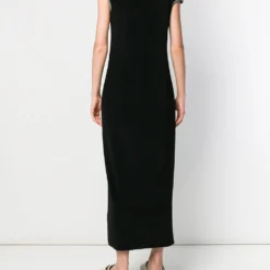 Femme Yohji Yamamoto Robe Longue à Bordures Contrastantes 11 Femme Yohji Yamamoto Robe Longue à Bordures Contrastantes -Promos Féerie Jupe Boutique 14013043 18279779 1000