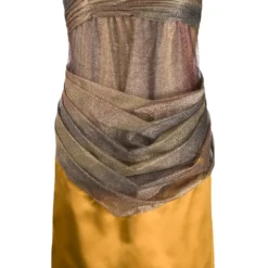 Femme CHANEL Robe Bustier Courte à Design Drapé