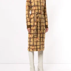 Celine Femme Céline Robe Mi-longue à Motif étriers -Promos Féerie Jupe Boutique 14222324 20221895 1000