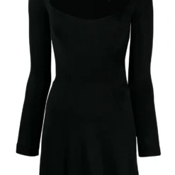 ALAIA Femme Alaïa Robe Courte Ajustée à Manches Longues