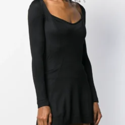 ALAIA Femme Alaïa Robe Courte Ajustée à Manches Longues 12 ALAIA Femme Alaïa Robe Courte Ajustée à Manches Longues -Promos Féerie Jupe Boutique 14231320 21794147 1000