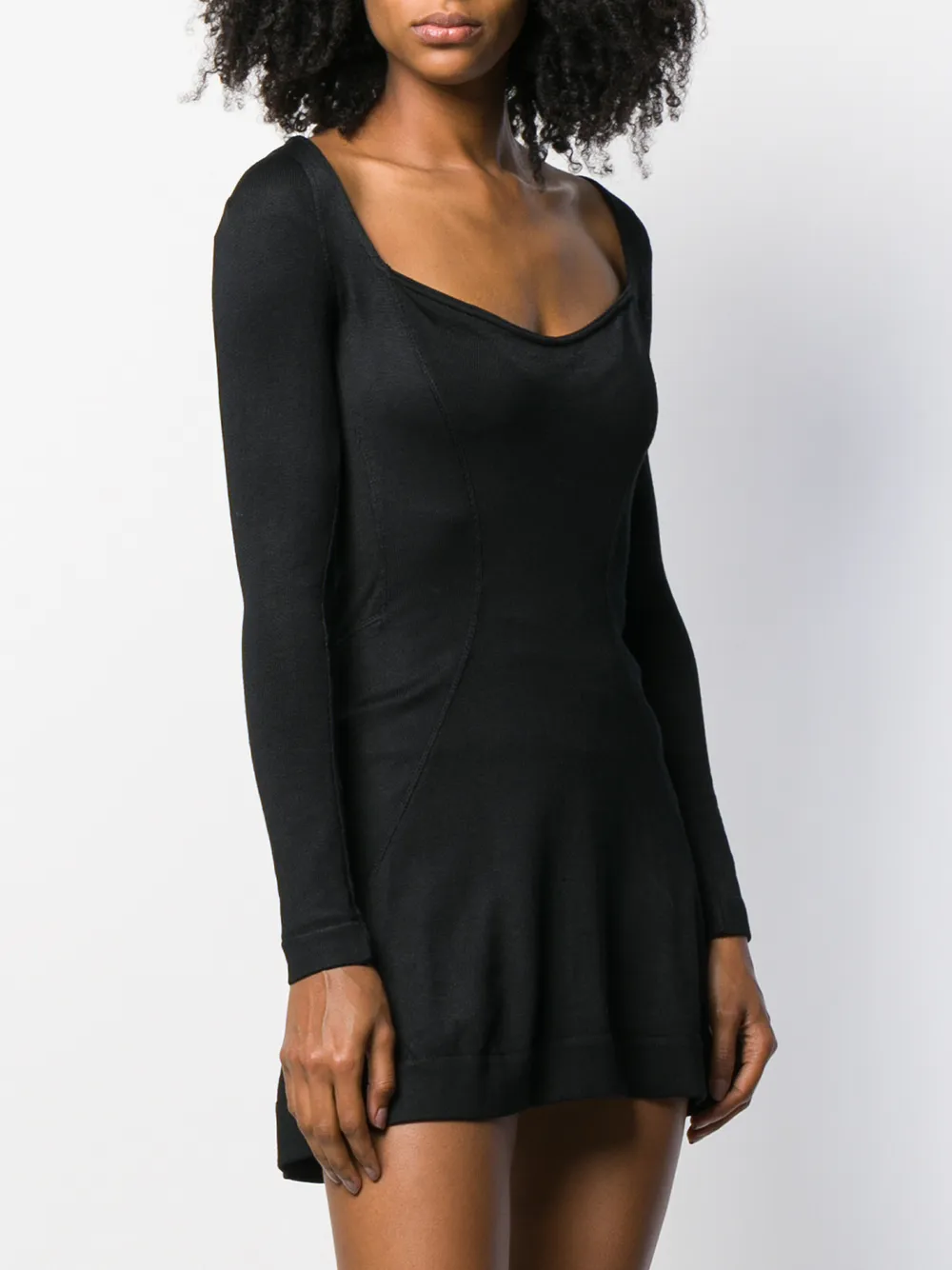 ALAIA Femme Alaïa Robe Courte Ajustée à Manches Longues 5 ALAIA Femme Alaïa Robe Courte Ajustée à Manches Longues – Image 3