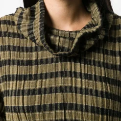 Femme Issey Miyake Robe Mi-longue Ample à Rayures 14 Femme Issey Miyake Robe Mi-longue Ample à Rayures -Promos Féerie Jupe Boutique 14264548 22573463 1000