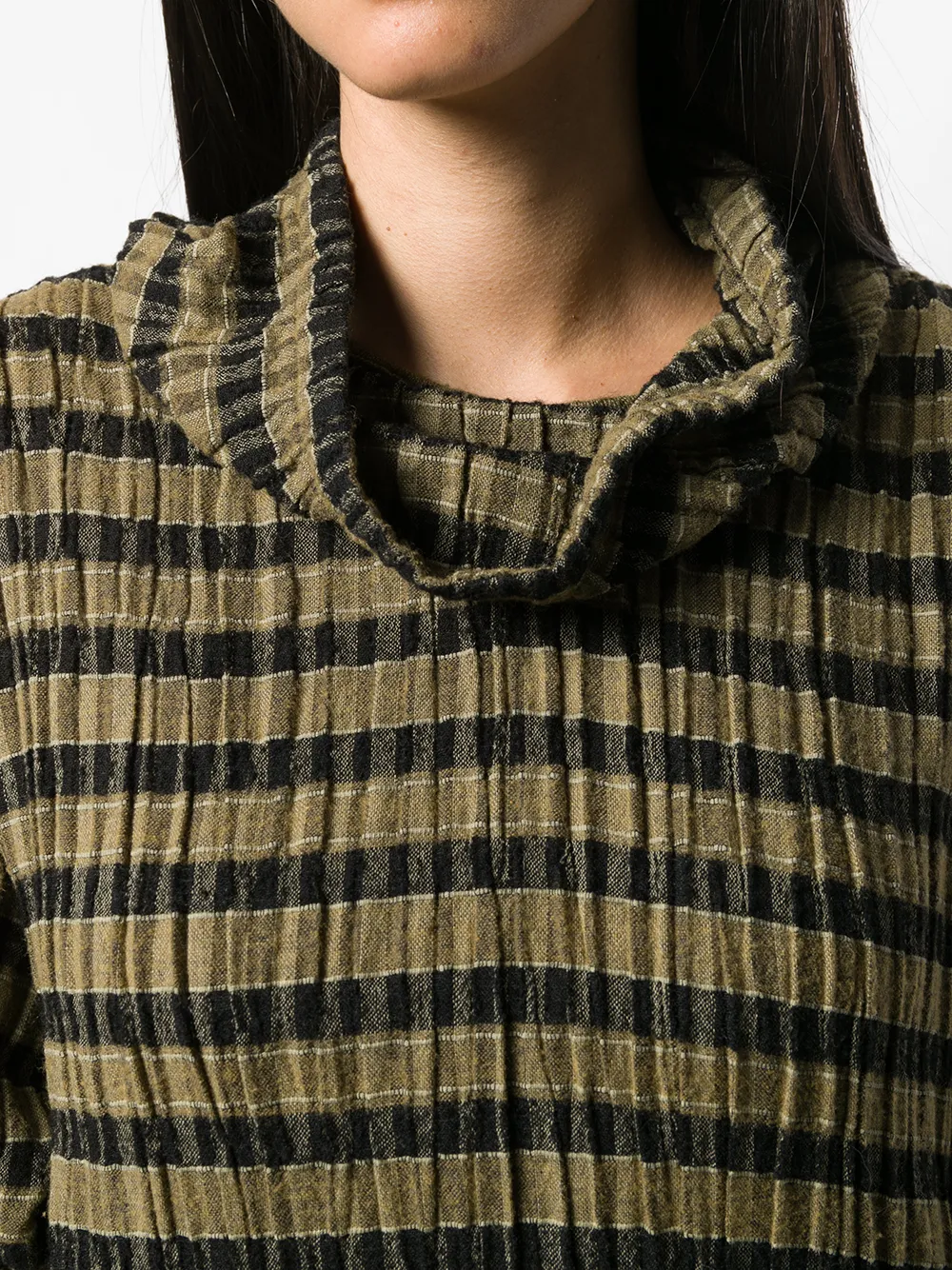 Femme Issey Miyake Robe Mi-longue Ample à Rayures 7 Femme Issey Miyake Robe Mi-longue Ample à Rayures – Image 5