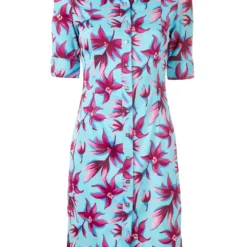 Femme Versace Robe-chemise Courte à Fleurs