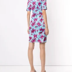 Femme Versace Robe-chemise Courte à Fleurs -Promos Féerie Jupe Boutique 14478336 21744868 1000