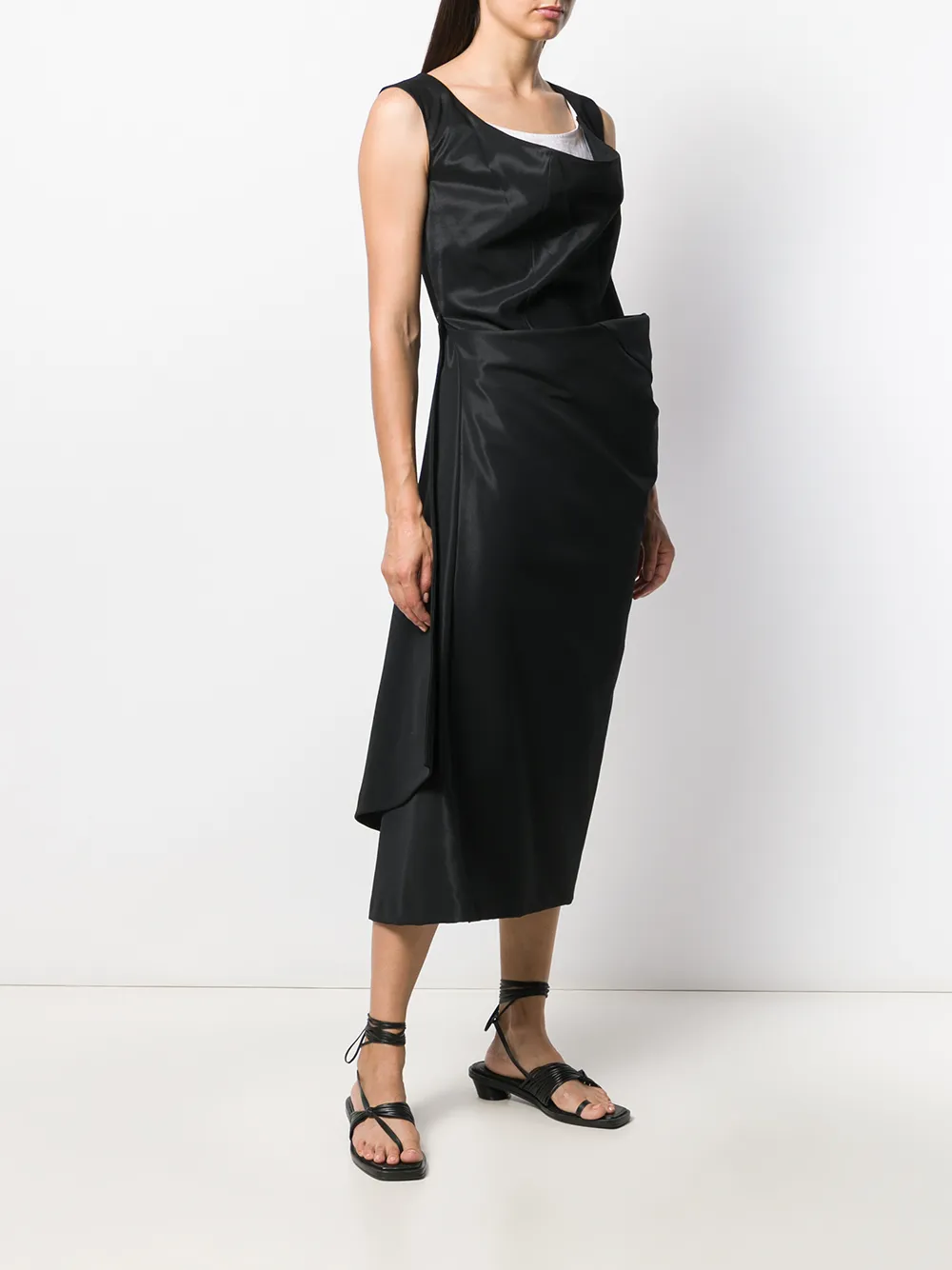 Comme Des Garcons Femme Comme Des Garçons Robe Mi-longue Drapée 5 Comme Des Garcons Femme Comme Des Garçons Robe Mi-longue Drapée – Image 3