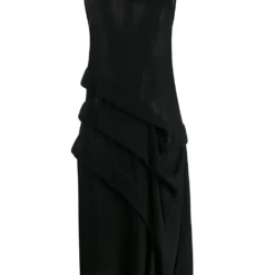 Comme Des Garcons Femme Comme Des Garçons Robe Asymétrique à Effet De Transparence