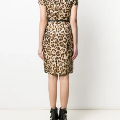 Femme Christian Dior Robe à Motif Léopard Pre-owned -Promos Féerie Jupe Boutique 14718138 23392471 1000