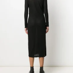 Femme Yohji Yamamoto Robe Ajustée à Détail De Veste Superposée 11 Femme Yohji Yamamoto Robe Ajustée à Détail De Veste Superposée -Promos Féerie Jupe Boutique 14771297 23760288 1000