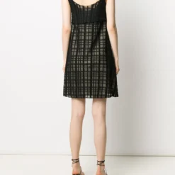 Femme CHANEL Robe Courte à Motif En Damier -Promos Féerie Jupe Boutique 14978844 24713018 1000