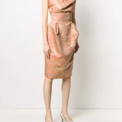 Femme Vivienne Westwood Robe Courte Drapée à Motif En Jacquard -Promos Féerie Jupe Boutique 14990650 25022569 1000