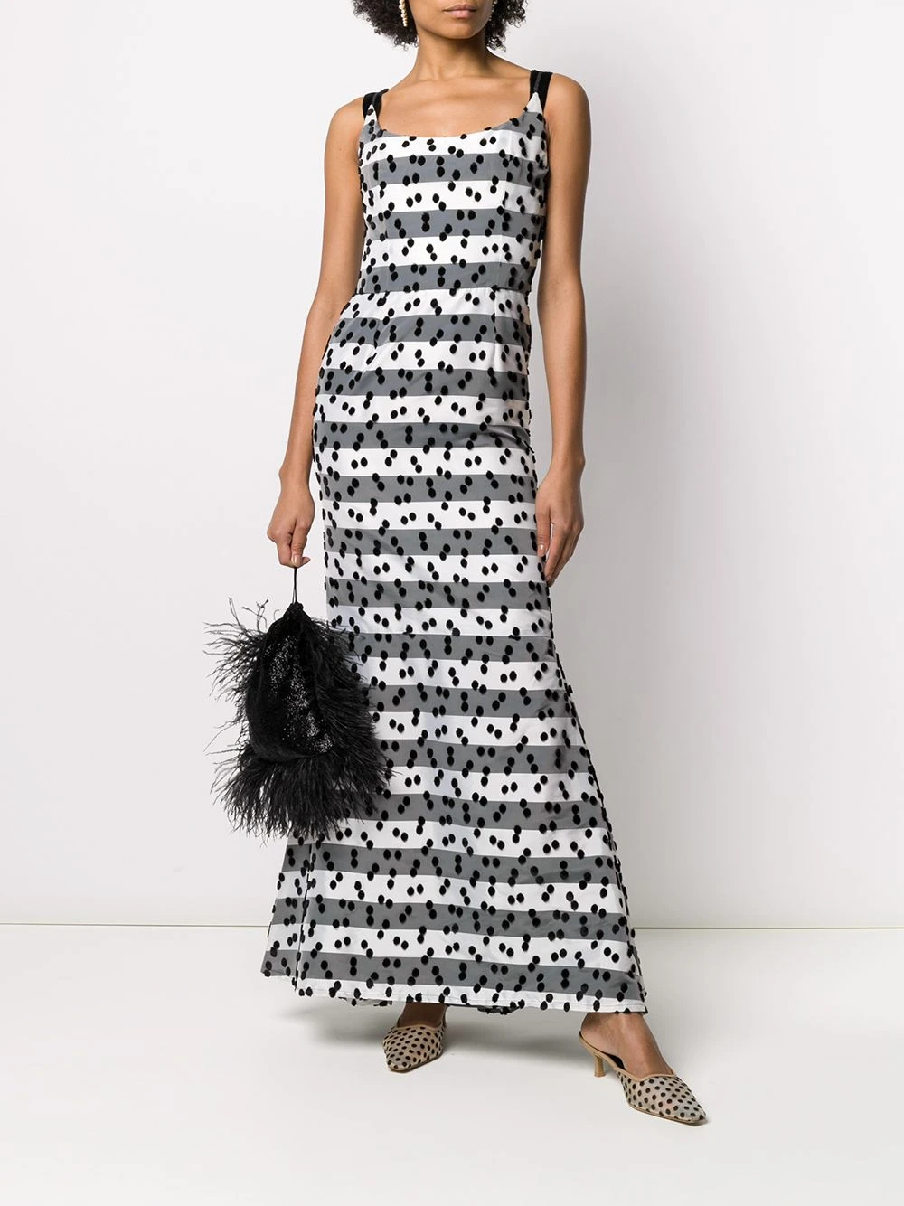 Femme Lanvin Robe Mi-longue évasée à Design Texturé 4 Femme Lanvin Robe Mi-longue évasée à Design Texturé – Image 2