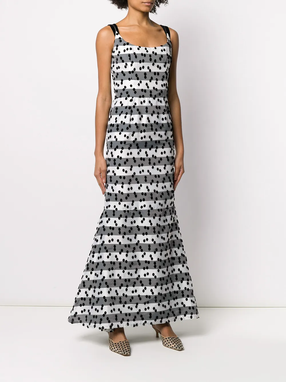 Femme Lanvin Robe Mi-longue évasée à Design Texturé 5 Femme Lanvin Robe Mi-longue évasée à Design Texturé – Image 3