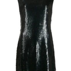 Femme CHANEL Robe Ajustée à Design Brodé De Sequins