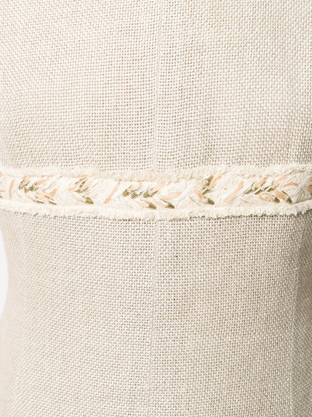 Femme CHANEL Robe Droit à Détails Franges 7 Femme CHANEL Robe Droit à Détails Franges – Image 5