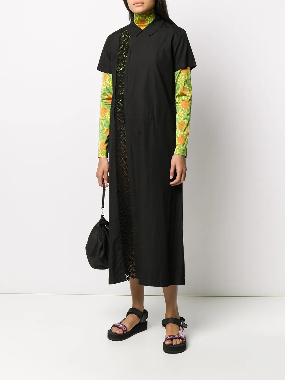 Comme Des Garcons Femme Comme Des Garçons Robe Mi-longue à Empiècements En Crochet 4 Comme Des Garcons Femme Comme Des Garçons Robe Mi-longue à Empiècements En Crochet – Image 2