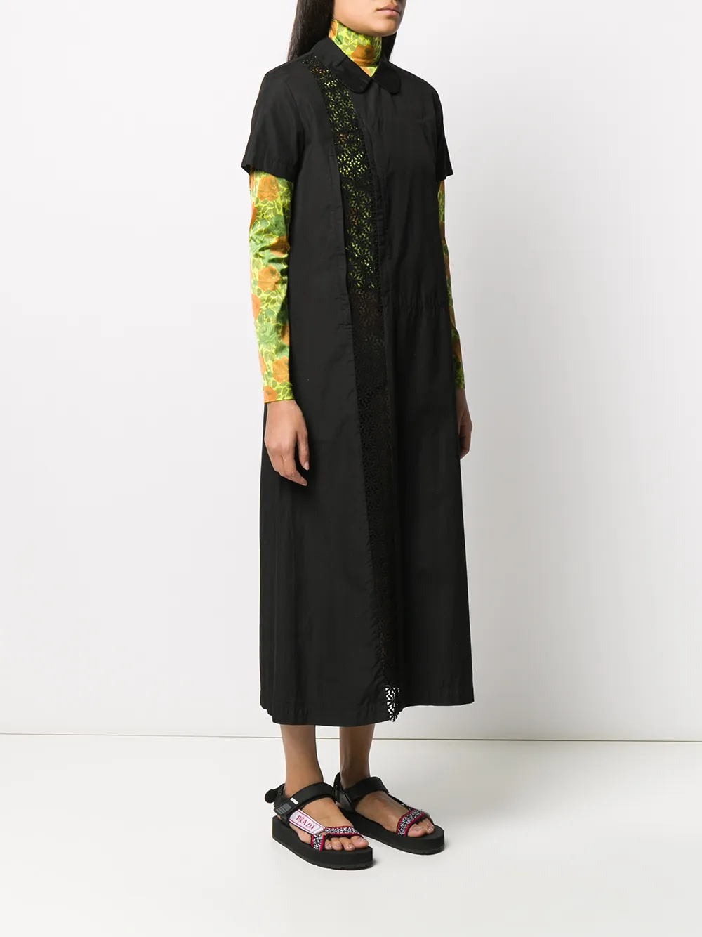 Comme Des Garcons Femme Comme Des Garçons Robe Mi-longue à Empiècements En Crochet 5 Comme Des Garcons Femme Comme Des Garçons Robe Mi-longue à Empiècements En Crochet – Image 3