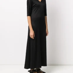 Femme Yohji Yamamoto Robe évasée à Col Montant 10 Femme Yohji Yamamoto Robe évasée à Col Montant -Promos Féerie Jupe Boutique 15091252 25732509 1000