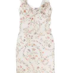 Femme Christian Dior Robe Fleurie à Effet De Transparence Pre-owned