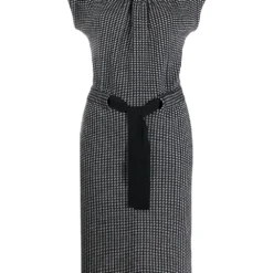 Femme Christian Dior Robe Ajustée à Motif De Pois Pre-owned