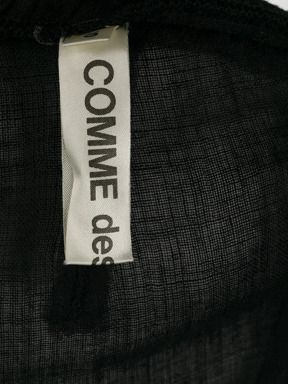 Comme Des Garcons Femme Comme Des Garçons Robe Volantée à Effet De Transparence 8 Comme Des Garcons Femme Comme Des Garçons Robe Volantée à Effet De Transparence – Image 6