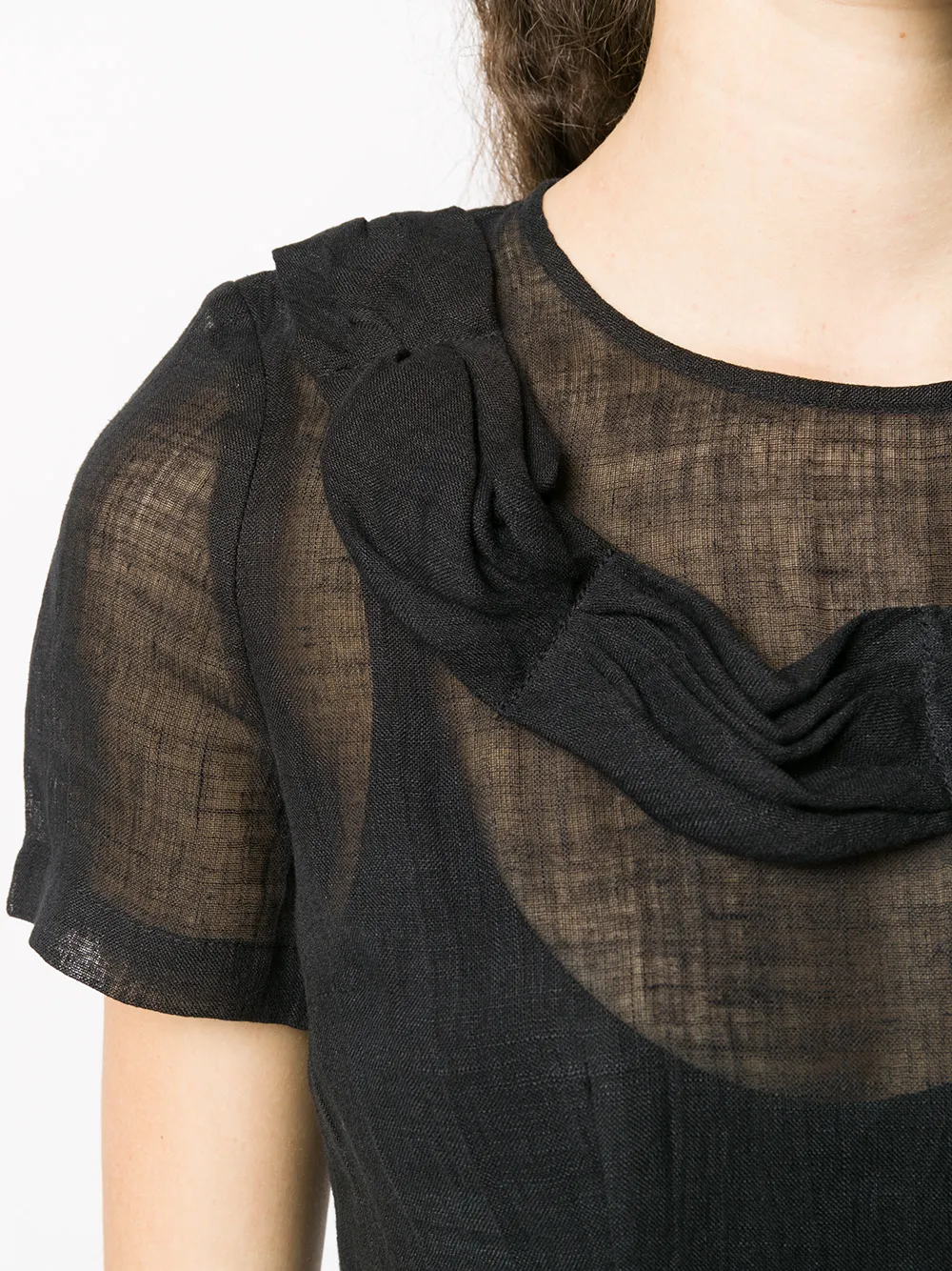 Comme Des Garcons Femme Comme Des Garçons Robe Volantée à Effet De Transparence 7 Comme Des Garcons Femme Comme Des Garçons Robe Volantée à Effet De Transparence – Image 5